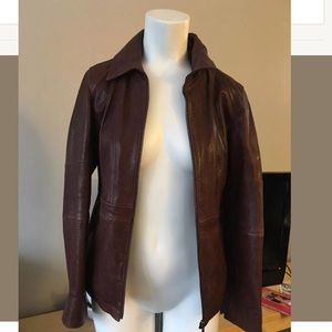 Marc New York Brown Leather Jacket NWOT